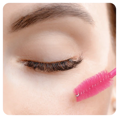 Eyelash and eyebrow services at Award Nails And Spa